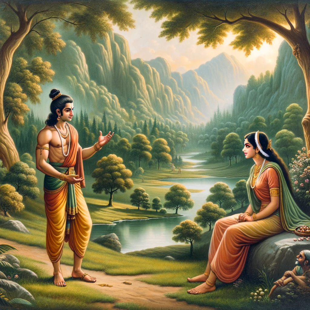 Rama Describes Chitrakuta to Sita